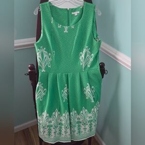 New York & Company Vibrant Green Dress